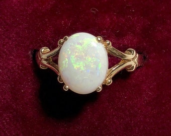 Opal ring vintage | Etsy
