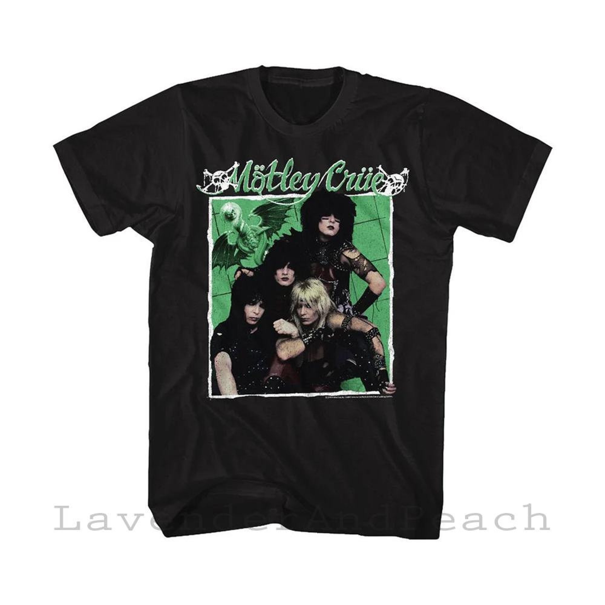 Discover Maglietta T-Shirt Motley Crue Band Per Uomo Donna Bambini - Rock Off Motley Crue 1989