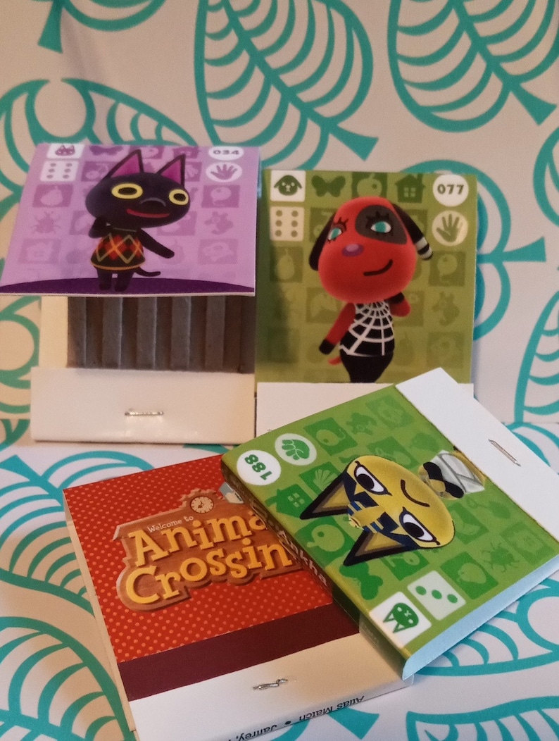 Animal Crossing Villager Amiibo Inspired Matchbooks DIY BUNDLE New