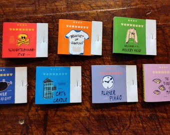 Kurt Vonnegut Novel Matchbook Slaughterhouse-Five Breakfast of Champions Cat's Cradle Monkey House Mother Night Player Piano So it Goes