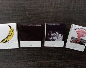 The Velvet Underground Vinyl Album Replica Matchbooks (Andy Warhol/Nico, White Light/White Heat, Loaded) Lou Reed DIY