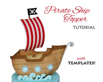 Pirate Ship Cake Topper | Etsy