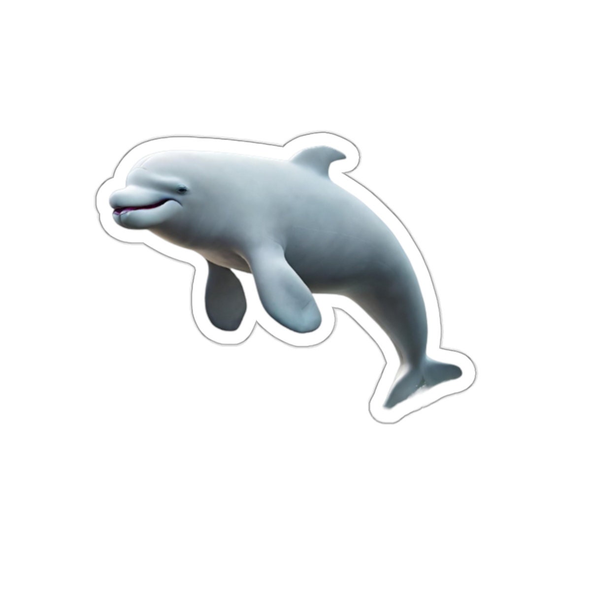 Kiss-cut Stickers - Beluga Whale - Ocean Animal Decals for Laptops ...
