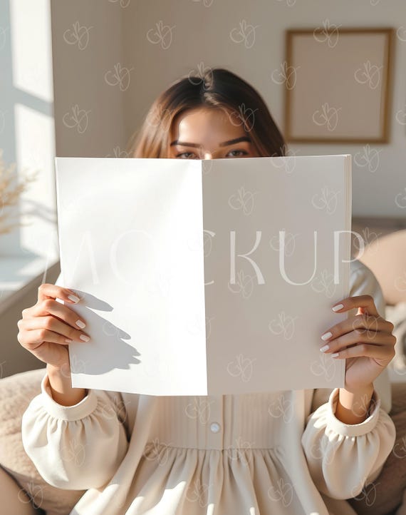 Wedding Newspaper Mockup, Boho Baby Shower & Pregnancy Announcement Newspaper Mockup PSD, Birthday Newspaper Mockup, Blank Newspaper Mockup