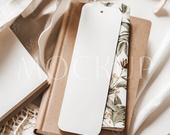 Lesezeichen Mockup, Taufe Lesezeichen 2x6, Boho Lesezeichen Mockup, Lesezeichen Mockup, Babyparty Lesezeichen Mockup