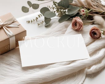 Gift Certificate Mockup 7x3, Boarding Pass Mockup, Birthday Trip Ticket Mockup, Surprise Boho Gift Voucher Cards Mockup, Coupon Code Mockup