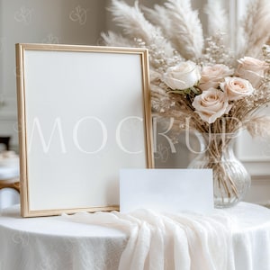 Mommy's Belly babyshower bord en kaartenset 8 x 10 en 3,5 x 2 mockup, How Many Kisses vrijgezellenfeest spelmodel, Boho-luier loterij kaartmodel