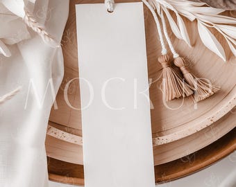 Babyparty Lesezeichen Mockup, modernes Brautparty Lesezeichen Mockup, Taufe Lesezeichen 2x6 Mockup, Boho Lesezeichen Mockup, leeres Lesezeichen Mockup