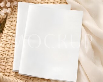 Minimalistic Neutral Tones Wedding Newspaper Mockup, Boho Bridal Shower Party Newspapers Template PSD