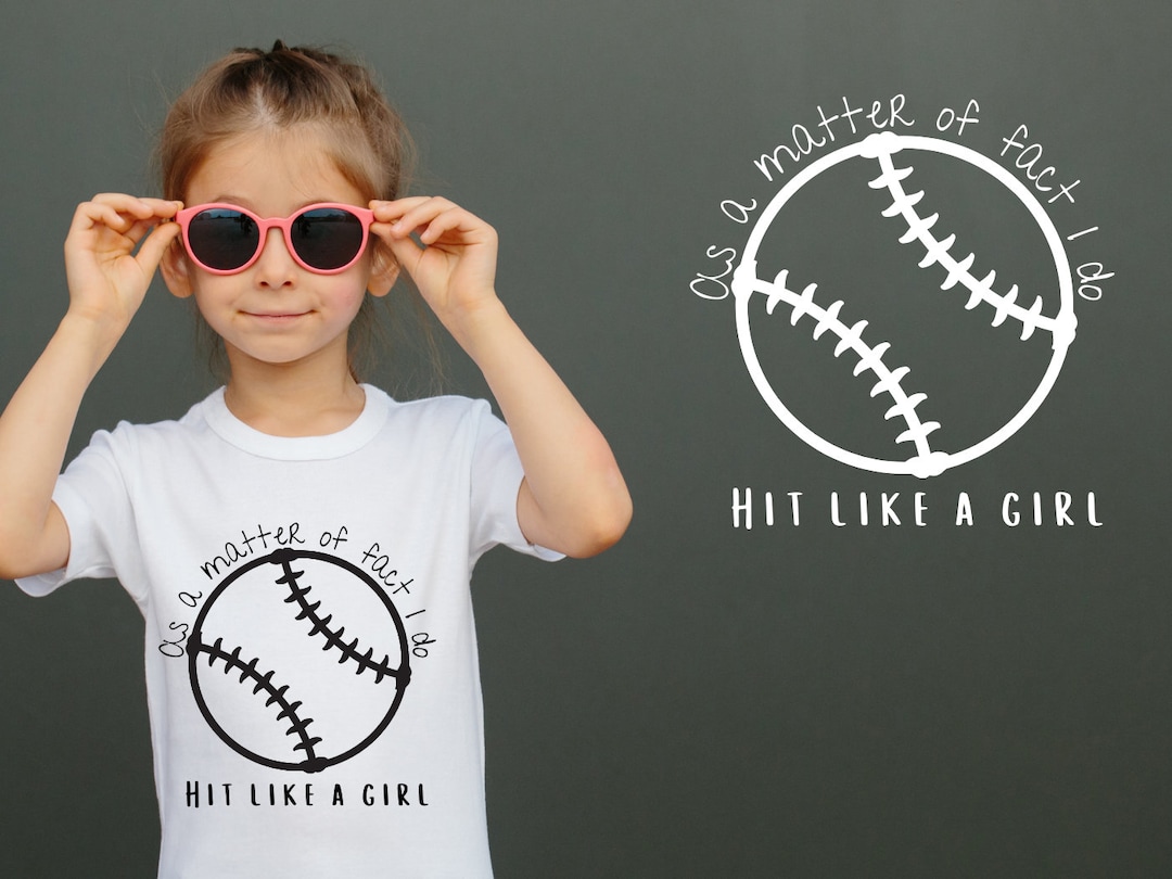 SVG PNG Instant Download Girls Tball, Softball, as a Matter of Fact I