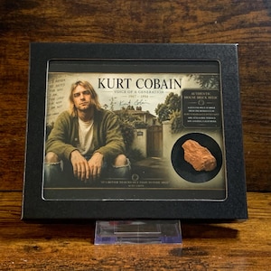 Kurt Cobain House Brick Relic Display Seattle Grunge Nirvana Memorabilia