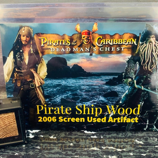 Authentic Pirates of the Caribbean Pirate Ship Wood Relic