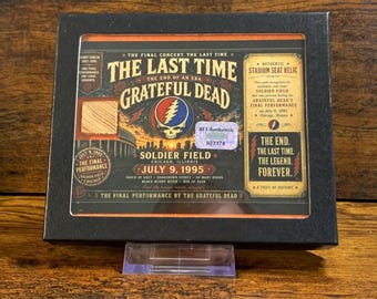 Grateful Dead Last Concert Soldier Field Relic Display July 9 1995