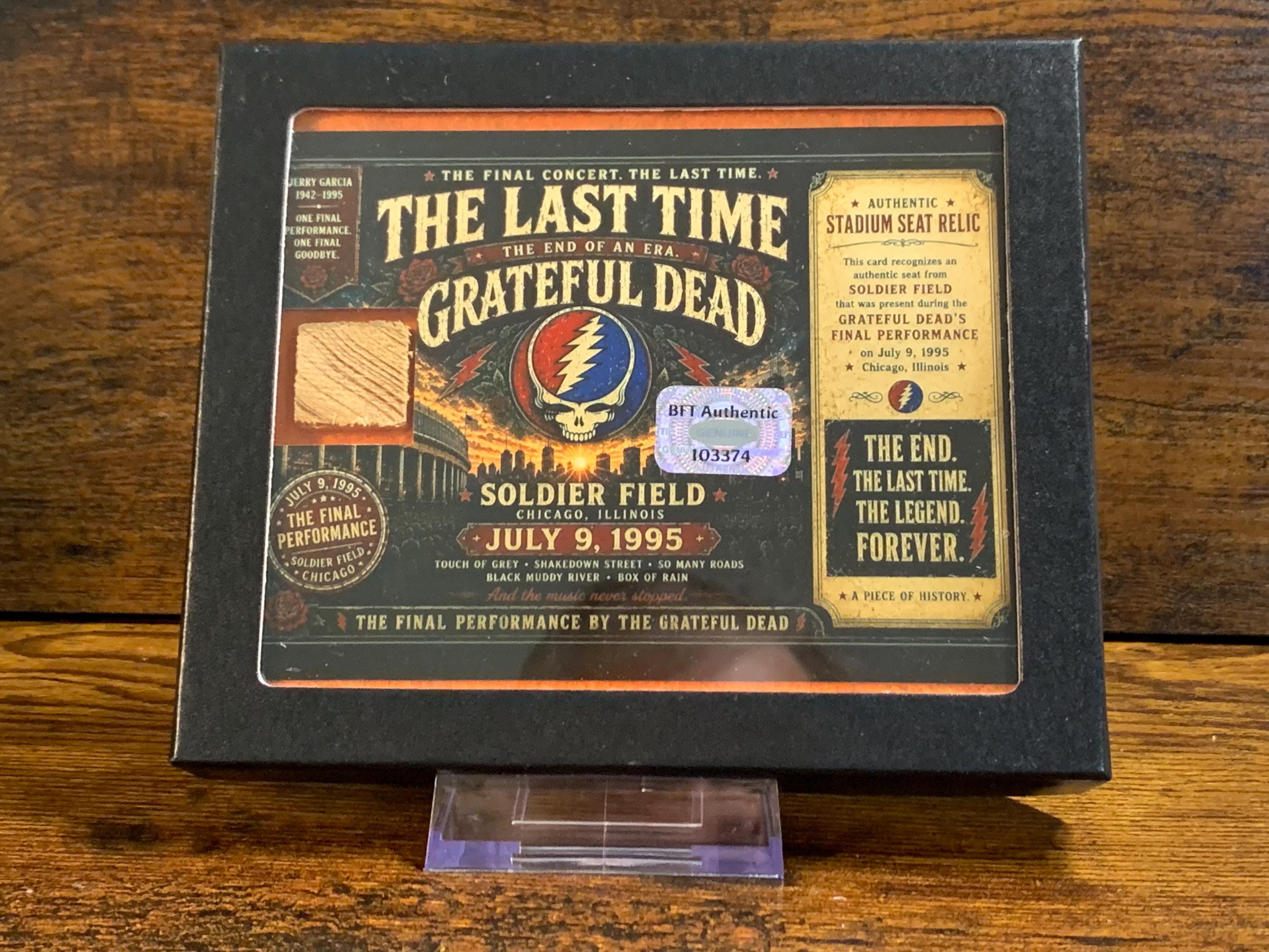Grateful Dead Last Concert Soldier Field Relic Display July 9 1995