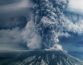 セントヘレンズ山の1980年の噴火による火山灰 - Etsy 日本