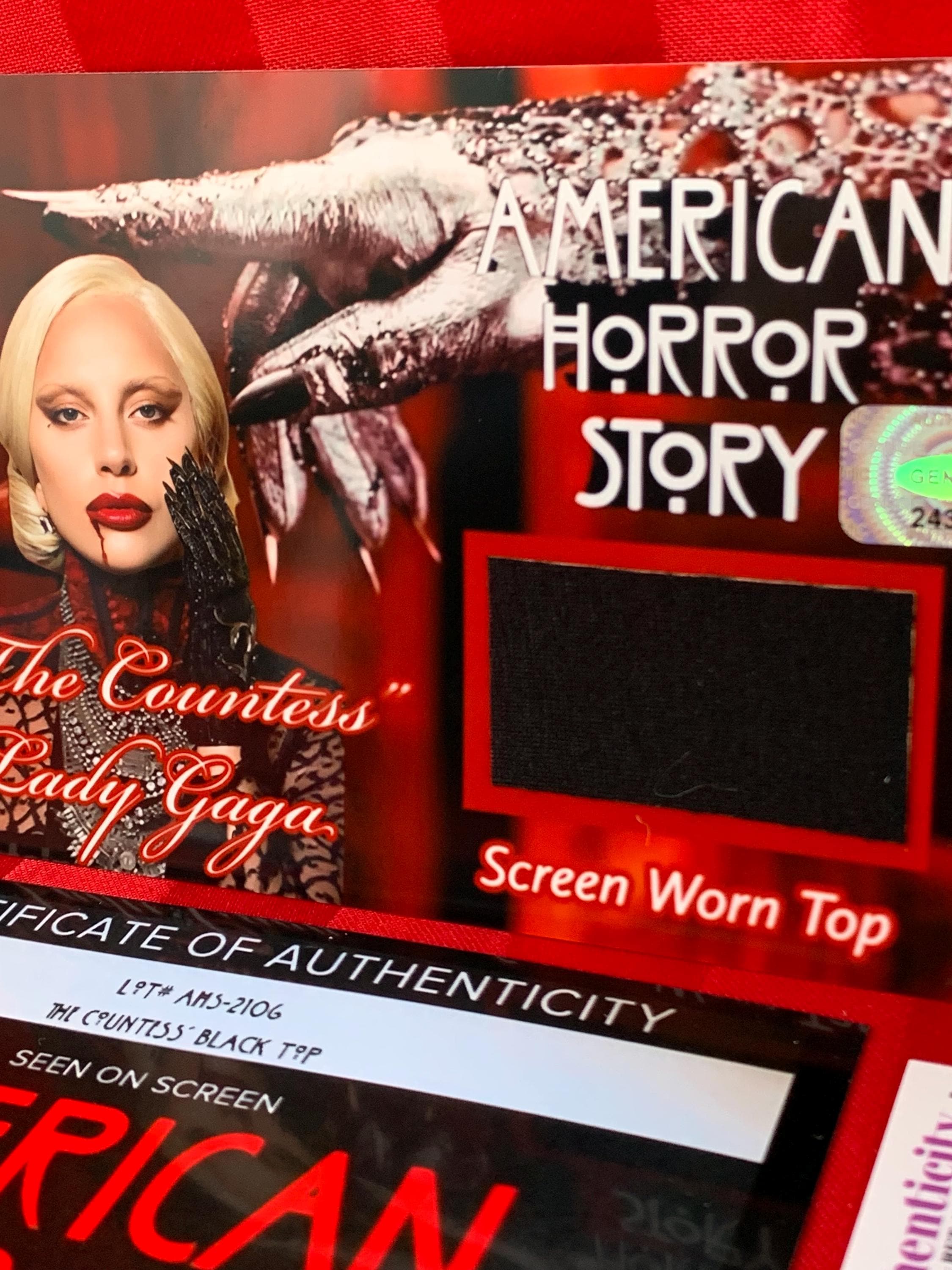 American Horror Story Lady Gaga “the Countess” Screen Worn Shirt Swatch -  Etsy, image size:2250x3000