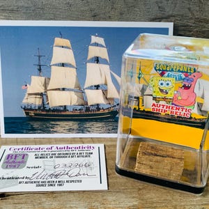 SpongeBob SquarePants Authentic Movie Relic Display Pirate Ship Original Prop