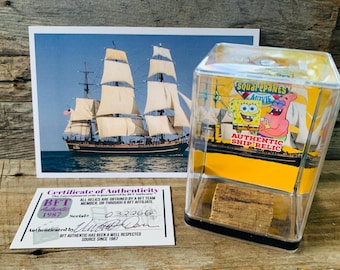 SpongeBob SquarePants Authentic Movie Relic Display Pirate Ship Original Prop