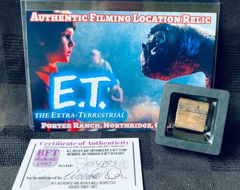 ET 地球外生命体 撮影場所の遺物 オリジナル映画小道具
