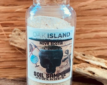 Échantillon de sable de l&#39;île Oak, en Nouvelle-Écosse, dans la baie de Mohone