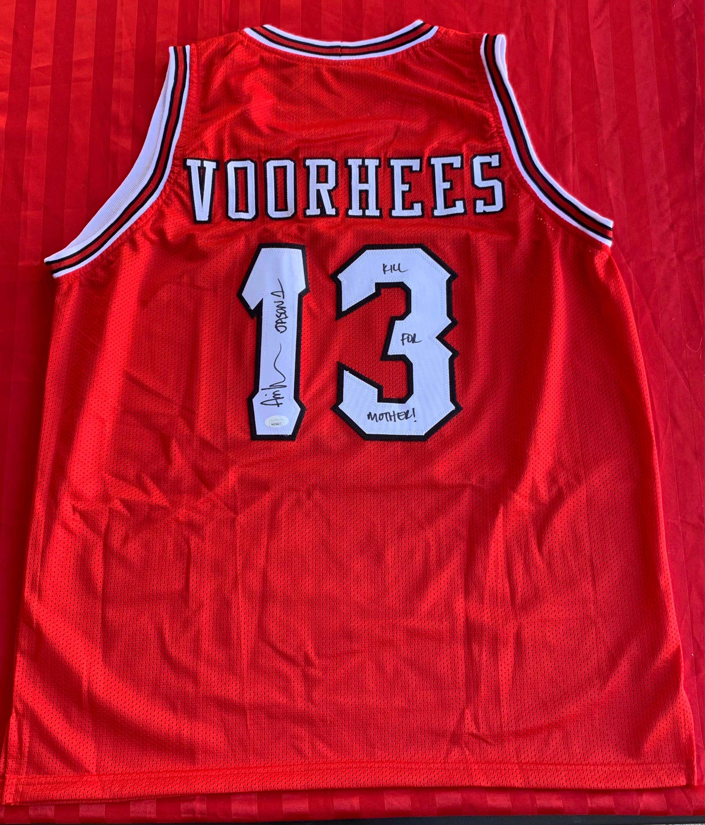 Friday the 13th Jason Vorhees Signed Basketball Jersey Ari Lehman