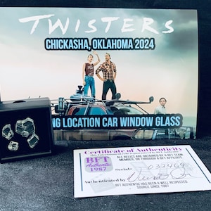 Twisters Filming Location Authentic Relic Tornado Disaster Car Window Glass