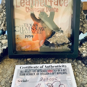 Texas Chainsaw Massacre Authentic Relic Quick Hill Road Leatherface