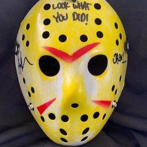 Friday The 13th Ari Lehman Jason Vorhees Signed Hockey Mask “Look What You Did” JSA Certified