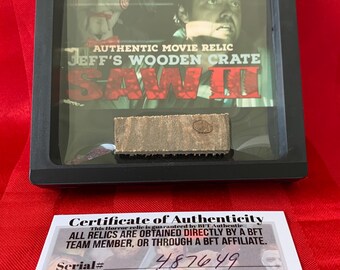 Saw III  Jeff’s Wooden Crate Authentic Movie Screen Used Prop Relic Horror