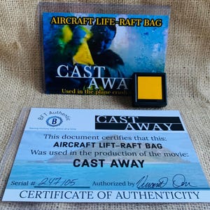 Cast Away Original Movie Prop Aircraft Lift Bag Tom Hanks