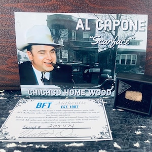 Al Capone Chicago Home Authentic Wooden Relic Mobster