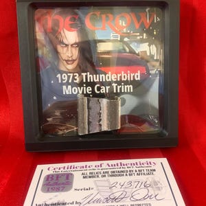 The Crow Brandon Lee 1994 Original Movie Car Trim Thunderbird