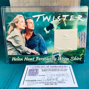 Helen Hunt persoonlijk gedragen shirt twister met COA