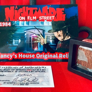 Nightmare on Elm Street Original Piece of Nancy’s House Relic Freddy Krueger