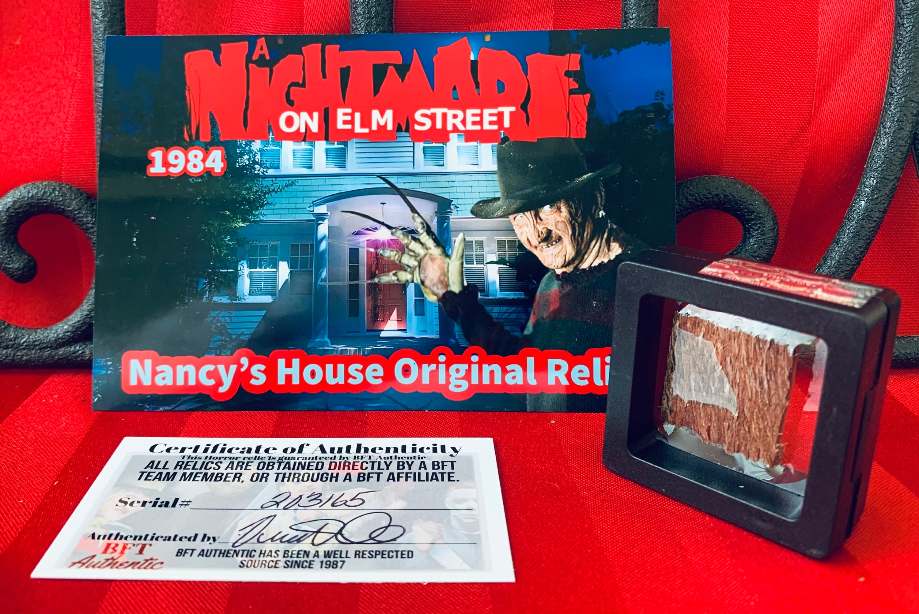 Nightmare on Elm Street Original Piece of Nancy's House Relic