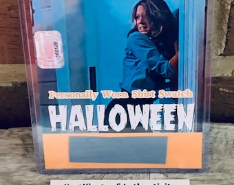 Jamie Lee Curtis Personally Worn Shirt Swatch Halloween Laurie Strode COA