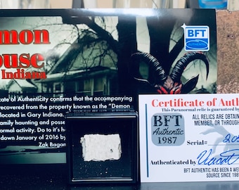 Relique hantée de la maison démoniaque avec COA Gary Indiana Paranormal