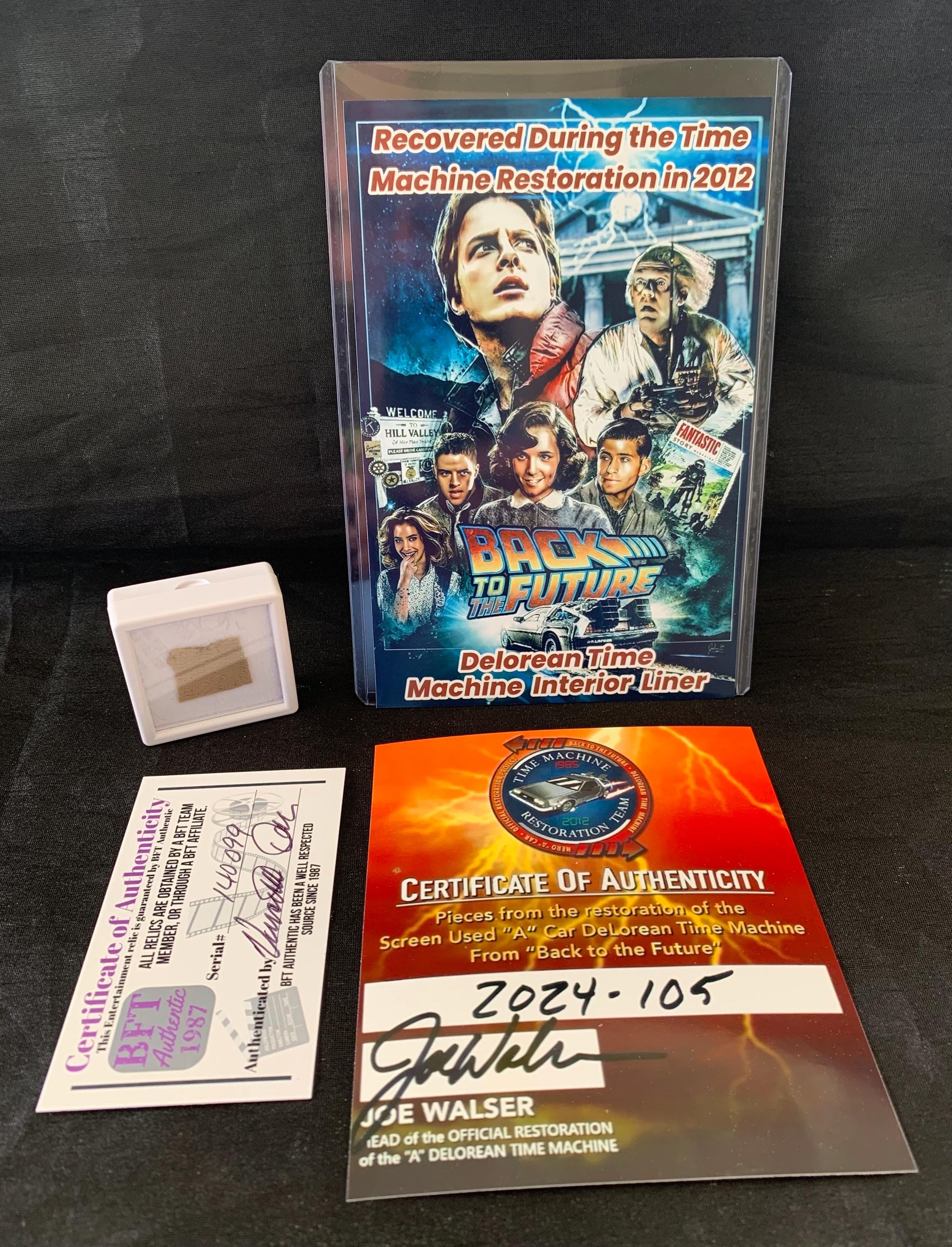 Back to the Future Original Time Machine Interior Liner Screen