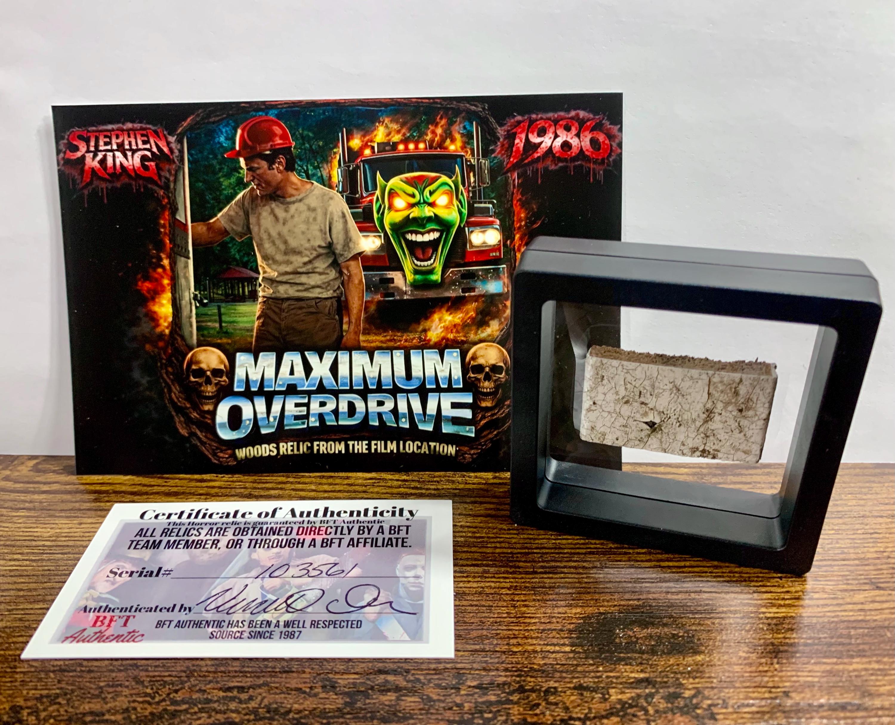 Maximum Overdrive 1986 Film Location Artifact – Stephen King – COA - Etsy