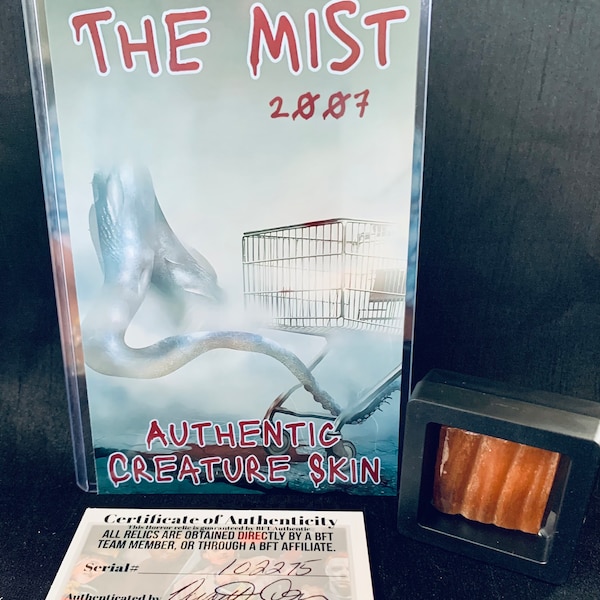 Stephen King 2007 The Mist Auténtica piel de criatura, accesorio de película