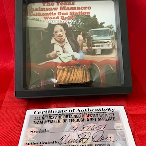 Texas Chainsaw Massacre Original Film Relic Prop Tankstelle