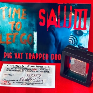 Saw 3 Pig Vat Screen Used Door Relic Original Movie Prop Jigsaw