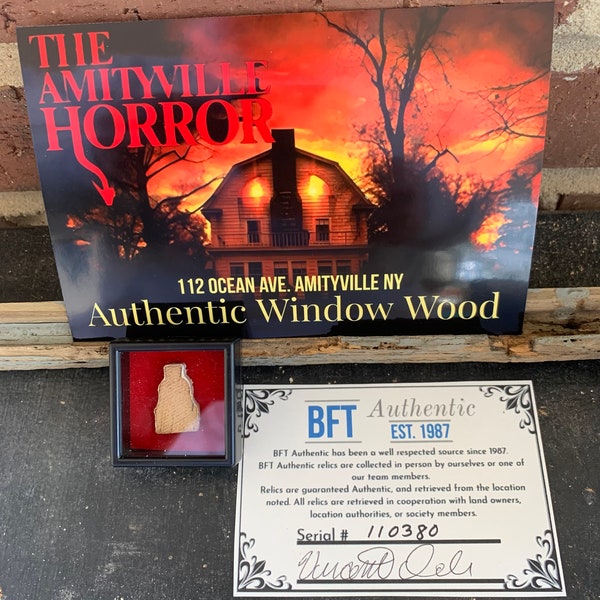 Amityville Horror House Window Artifact wood relic Haunted