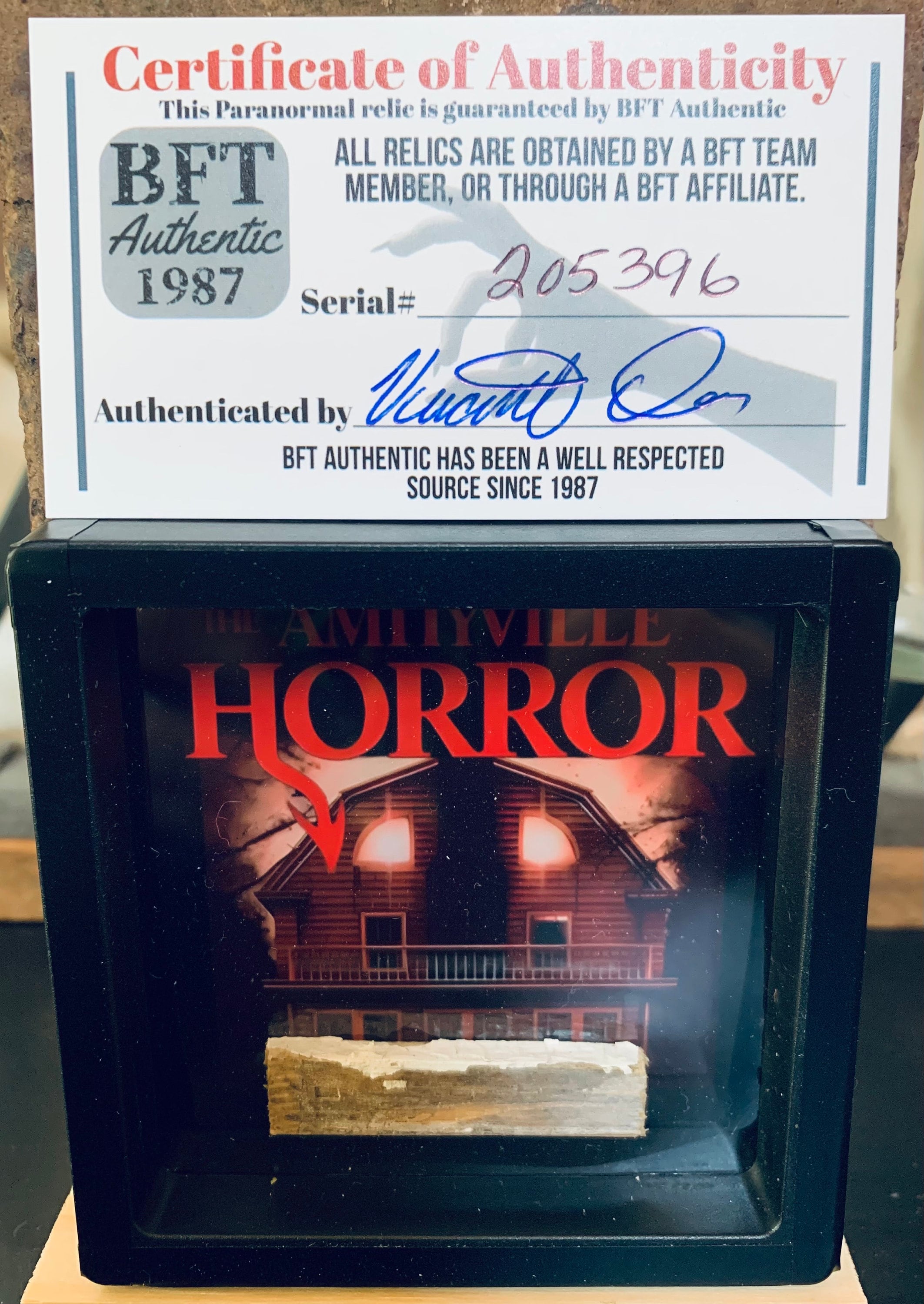 Amityville Horror House Window Historical Artifact Wood Relic