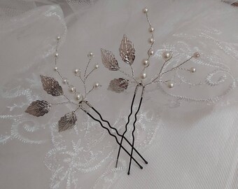 Bridal hairpins, bridesmaid hair pins, wedding hair pins, hair accessory, bridal  hair accessories, wedding hair accessories