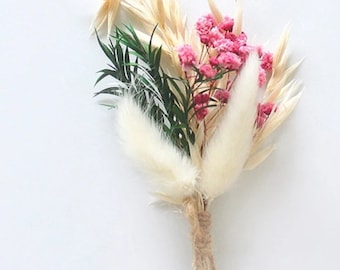 Dried flowers buttonhole, wedding accessories, groom butonniere