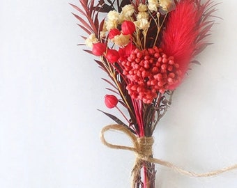 Dried flowers buttonhole, wedding accessories, groom butonniere