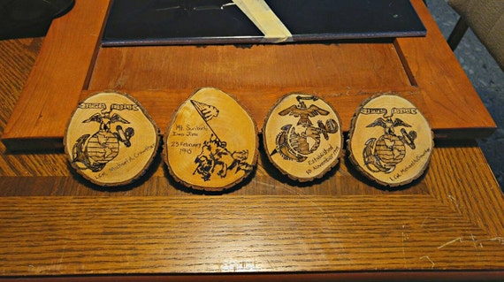 Military Coaster made from wood