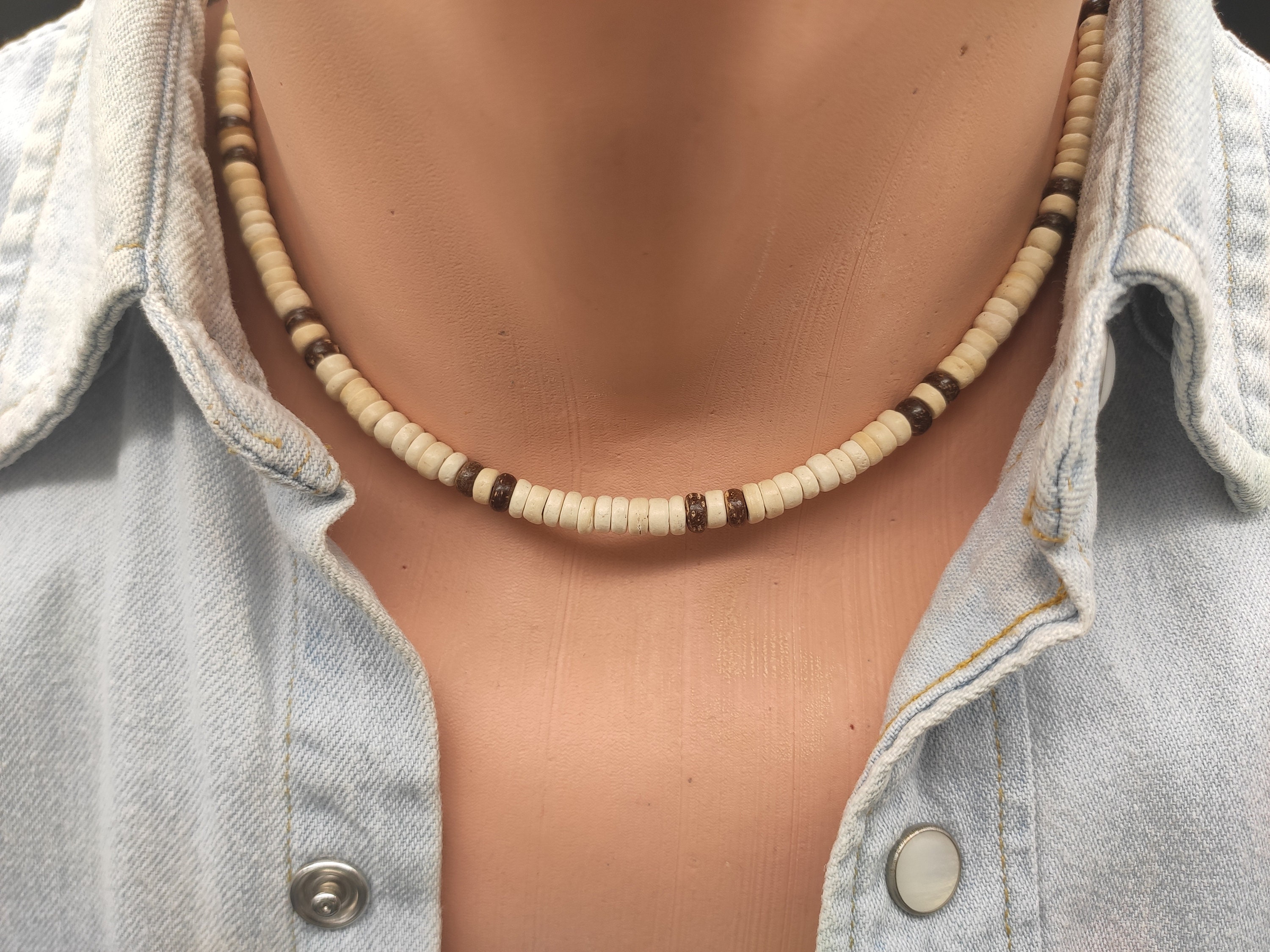 Buy Man Surfer Necklace, Unique Gifts for Men , Shell Choker, Beachy Jewelry  Online in India - Etsy