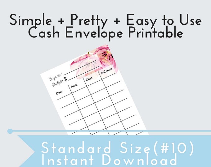 DIY Cash Envelope Printable Cash Budgeting Template Dave | Etsy